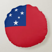 サモアの国旗 ラウンドクッション (裏面)