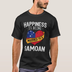 サモアの妻結婚した・フスバンに幸せが訪れる Tシャツ