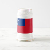 サモアの旗 ビールジョッキ (中央)