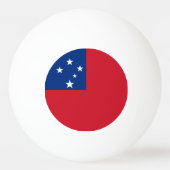 サモアの旗 卓球ボール (裏面)