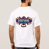 サモアの波Ava (赤くか青) Tシャツ (裏面)