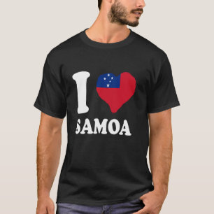 サモアの誇り サモアのルーツ サモアの旗 私はサモアが好き Tシャツ