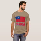 サモアの誇り サモア国旗のデザイン fri tシャツ (正面フル)