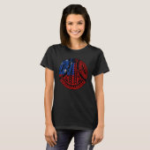 サモアの誇り ポリネシアの戦士 タタウ サモアの旗 Tシャツ (正面フル)