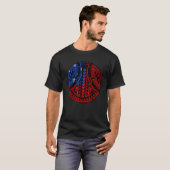 サモアの誇り ポリネシアの戦士 タタウ サモアの旗 Tシャツ (正面フル)