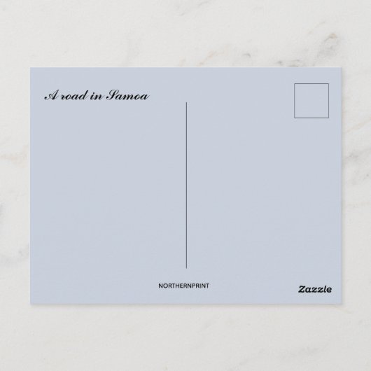 サモアの道 ポストカード (裏面)
