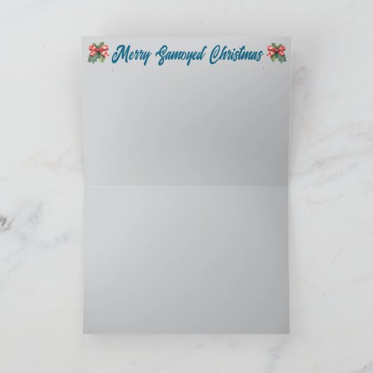 サモアイと雪だるま カード (内部)