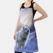 サモアイはそれを雪のクリスマスに任せた エプロン (インサイチュ)