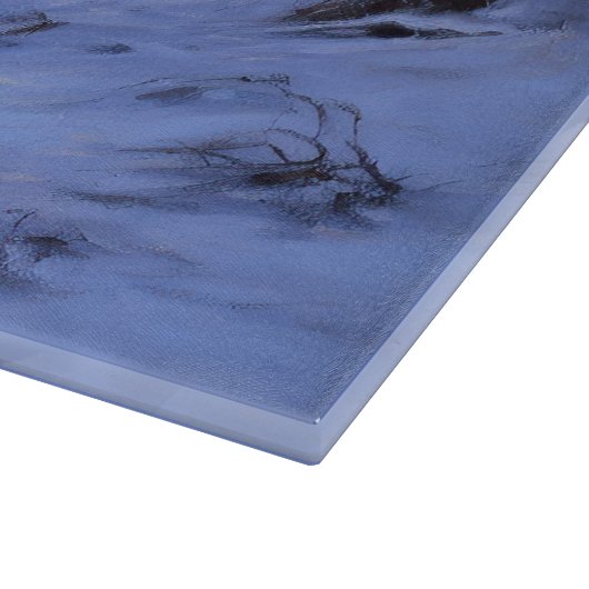 サモアイはそれを雪のクリスマスに任せた カッティングボード (角)