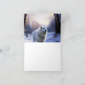 サモアイはそれを雪のクリスマスに任せた カード (内部)