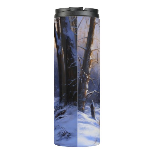 サモアイはそれを雪のクリスマスに任せた タンブラー (裏面)