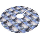 サモアイはそれを雪のクリスマスに任せた ブラッシュドポリエステルツリースカート (アングル)