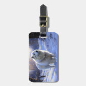 サモアイはそれを雪のクリスマスに任せた ラゲッジタグ (正面縦)