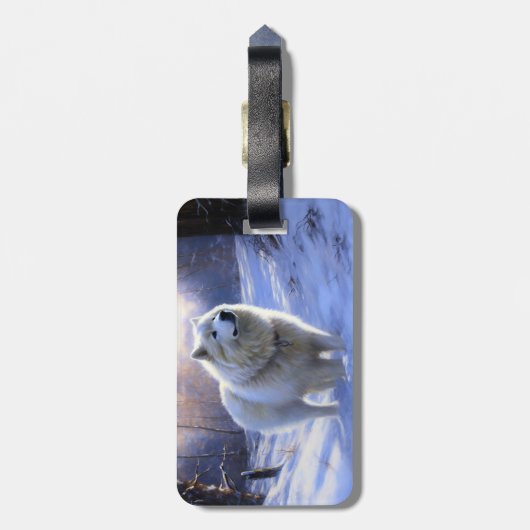 サモアイはそれを雪のクリスマスに任せた ラゲッジタグ (裏面縦)