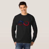 サモアインフィニティサモアン国旗サモアンプライドサモアロー Tシャツ (正面フル)