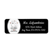 サモアイ大好き – かわいい犬 ラベル (正面)