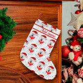 サモアイ犬がクリスマススターを育てる スモールクリスマスストッキング