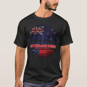 サモアサモアンニュージーランドツリールーツ Tシャツ
