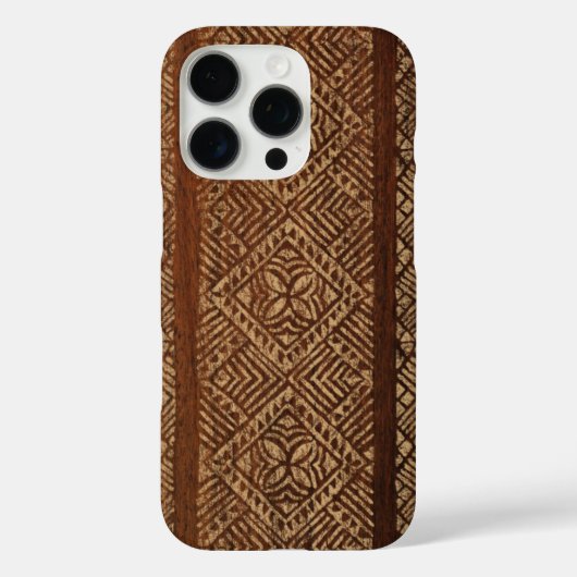 サモアタパハワイアンウッフェイクドサーフボード  Case-Mate iPhoneケース (裏面)