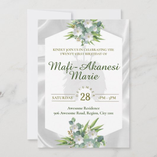 サモアトゥイガ21招待状 招待状 (正面)