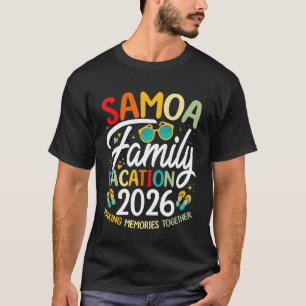 サモアビーチファミリーバケーション2026マッチングトロピカル Tシャツ