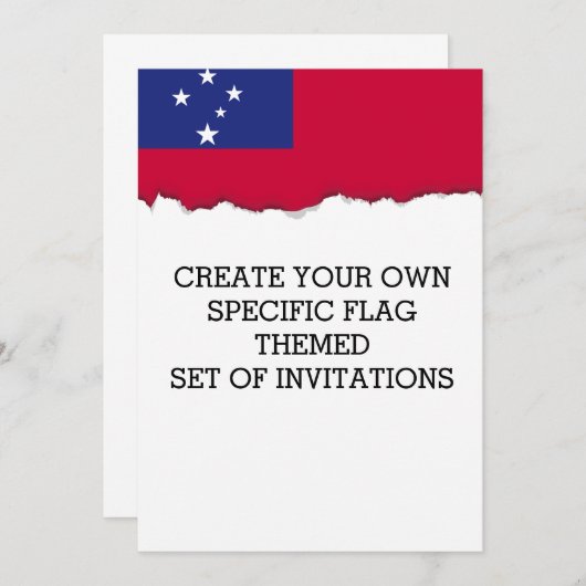 サモアフラグ 招待状 (正面/裏面)