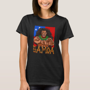 サモアプライドポリネシア戦士サモア国旗のプレミアム Tシャツ