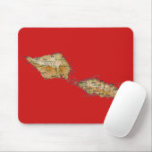 サモアマップマウスパッド マウスパッド (マウス)