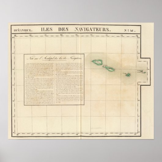 サモアンアイランズオセアニアNo 41 ポスター (正面)