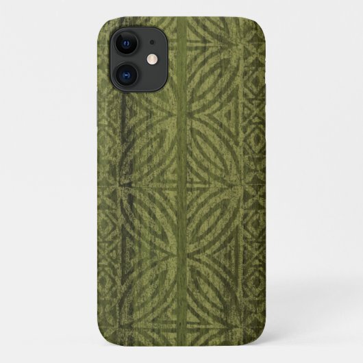 サモアンタパハワイアンフェイクウッドサーフボード Case-Mate iPhoneケース (裏面)