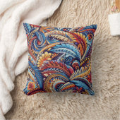 サモアン，ポリネシア文化パタインスパイアン クッション (ブランケット)