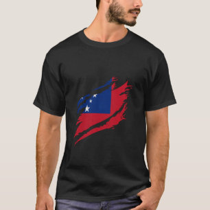 サモア伝統サモア国旗サモアプライドサモアロ Tシャツ