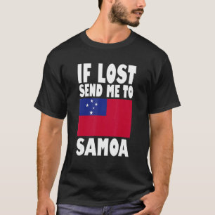 サモア国旗のもしデザイン失ったがサモアに私を送る Tシャツ