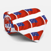 サモア国旗のネクタイ ネクタイ (ロール)