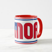 サモア国旗の愛国的なコーヒー マグカップ (正面右)