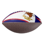 サモア国旗を持つ愛国的なアメリカンフットボール アメリカンフットボール (回転270)