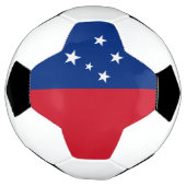 サモア国旗 サッカーボール (回転)