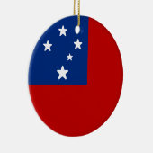 サモア国旗 セラミックオーナメント (右)