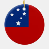 サモア国旗 セラミックオーナメント (裏面)
