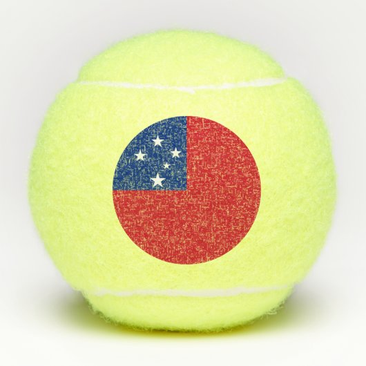 サモア国旗 テニスボール (正面)