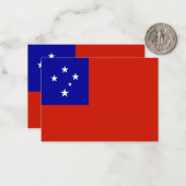 サモア国旗 ノートカード (正面/裏面インサイチュ)