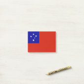 サモア国旗 ポストイット (デスク上)