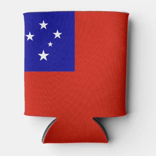 サモア国旗 缶クーラー (正面)