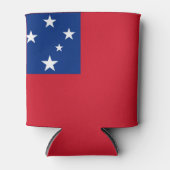 サモア国旗 缶クーラー (正面)