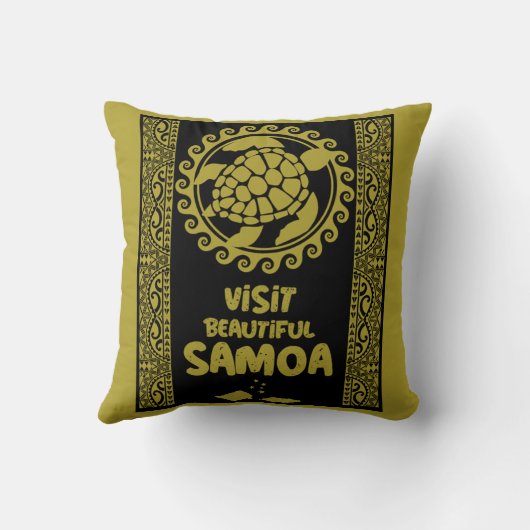サモア島 クッション (裏面)