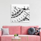 サモア族のタトゥーアート キャンバスプリント (インサイチュ (リビング))