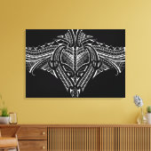 サモア族のタトゥーデザイン キャンバスプリント (インサイチュ (リビング))