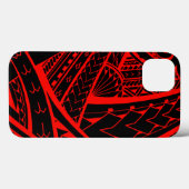 サモア族の部族の入れ墨のデザインと槍頭 Case-Mate iPhoneケース (裏面 (横))