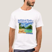 サモア，アメリカの国立公園 Tシャツ (正面)