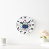 サモア・コート・オブ・アームズ ラウンド壁時計 (ホーム)